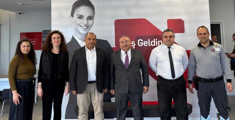 DOĞAN, ZİRAAT BANKASI YAKAKENT, ALAÇAM, BAFRA İLE HALKBANK ALAÇAM ŞUBELERİNİ ZİYARET ETTİ
