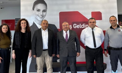 DOĞAN, ZİRAAT BANKASI YAKAKENT, ALAÇAM, BAFRA İLE HALKBANK ALAÇAM ŞUBELERİNİ ZİYARET ETTİ